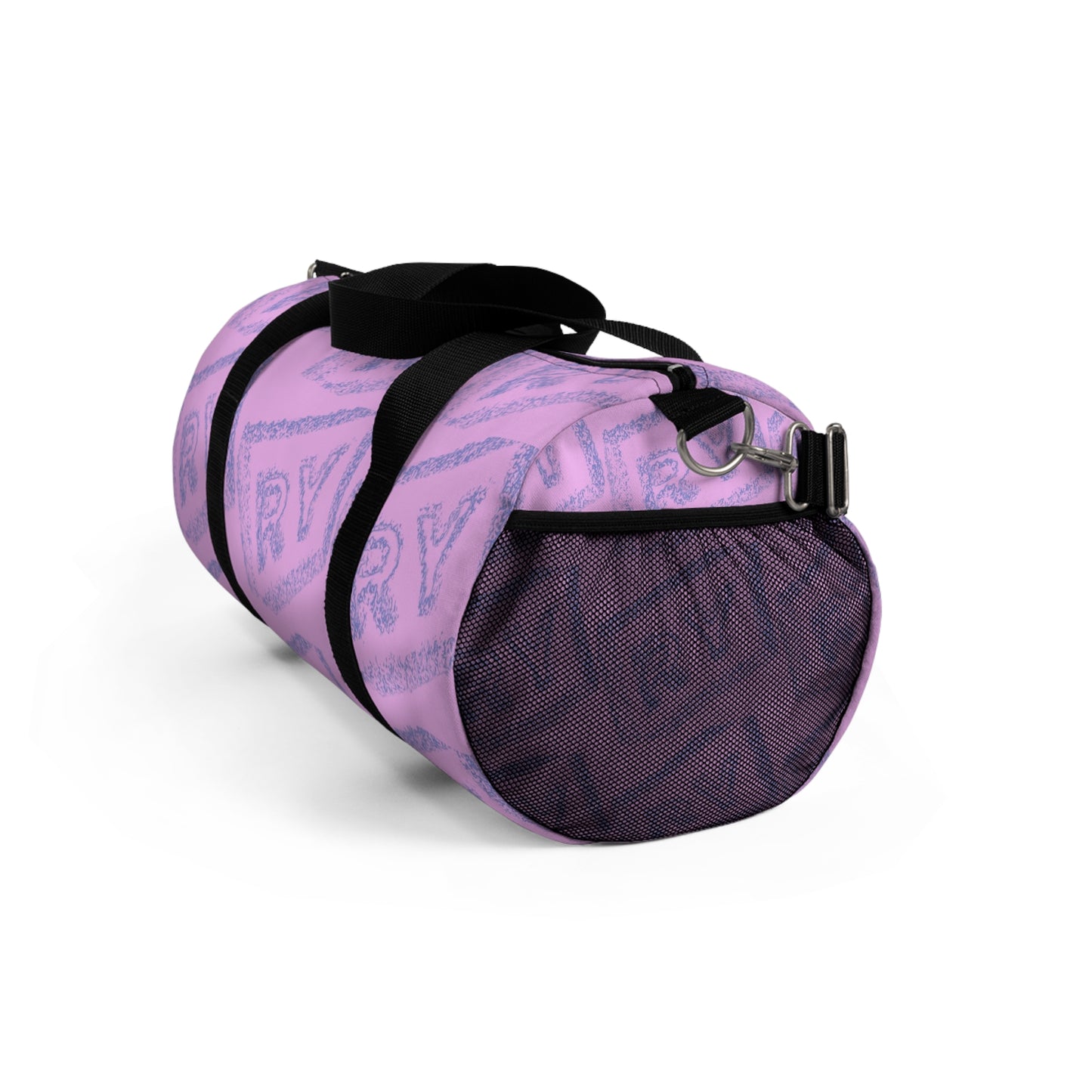 Stylish Pink Duffel Bag with Retro RY Design - Perfect for Travel & Gym