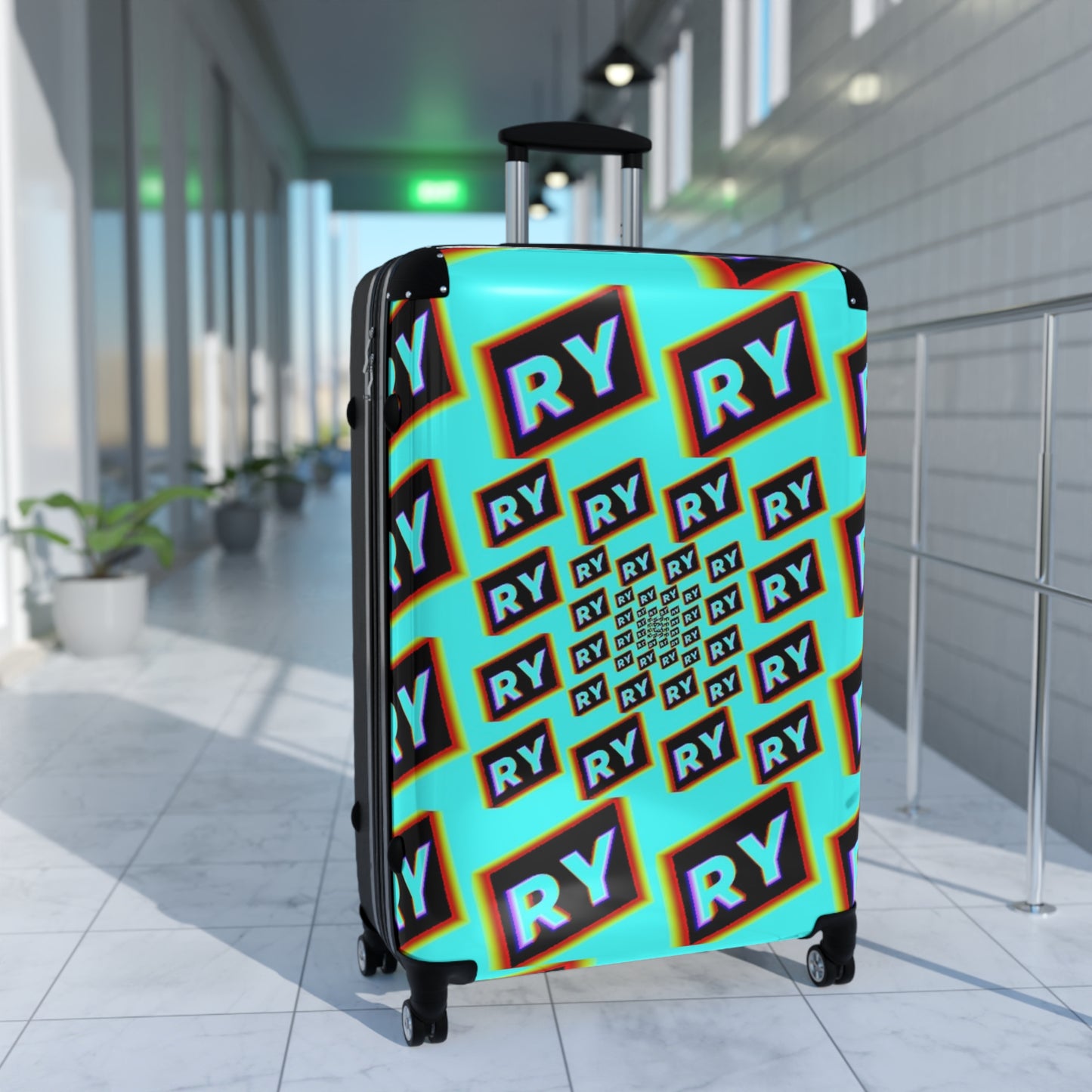 Colorful Patterned Suitcase - Travel in Style