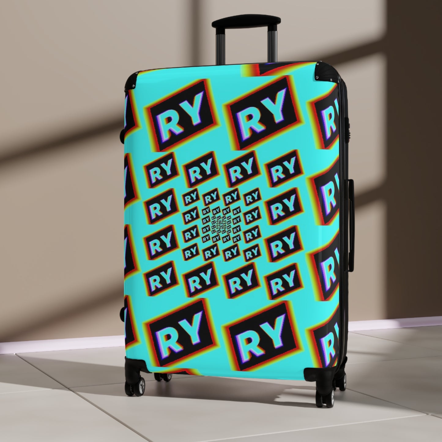 Colorful Patterned Suitcase - Travel in Style