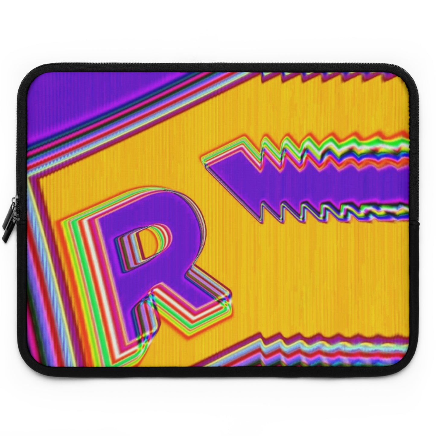 Vibrant Retro Laptop Sleeve - Bold Colorful Design for Tech Lovers