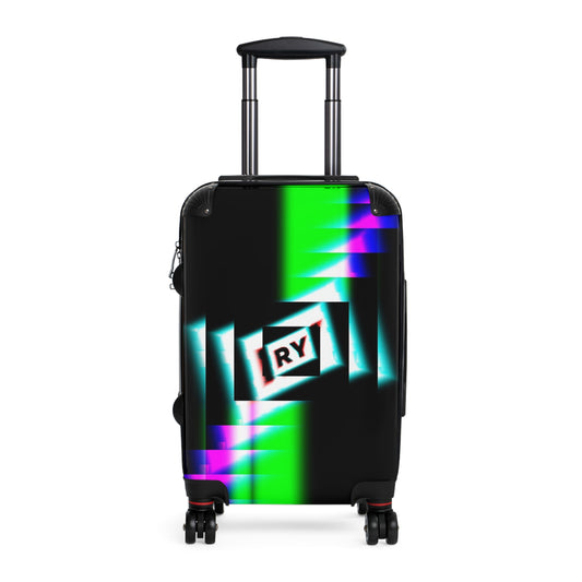 Colorful Graphic Rolling Suitcase for Trendy Travelers