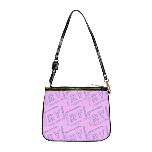 Chic Pink Small Shoulder Bag with Stylish Print