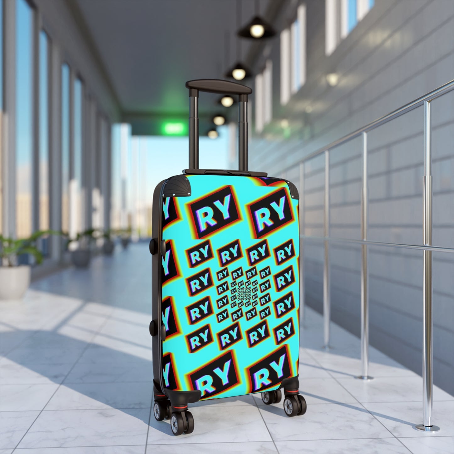 Colorful Patterned Suitcase - Travel in Style