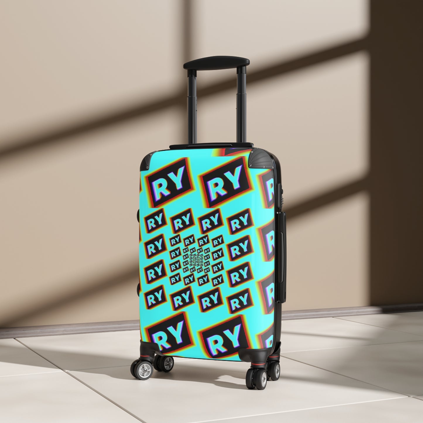 Colorful Patterned Suitcase - Travel in Style