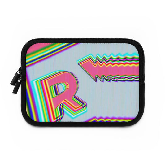 Colorful Retro Laptop Sleeve with 'R' Design