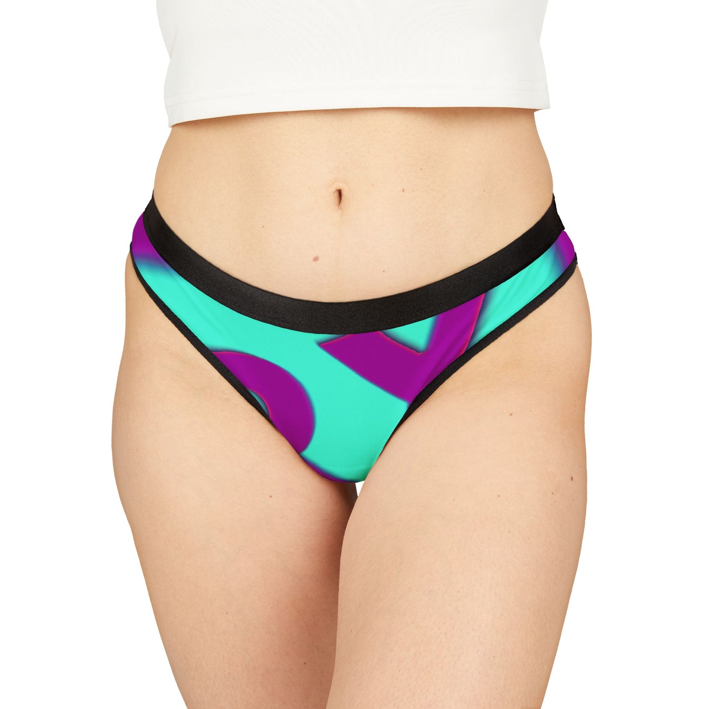 Vibrant Women's Thongs with Stylish Graphic Design | Comfortable & Trendy Underwear