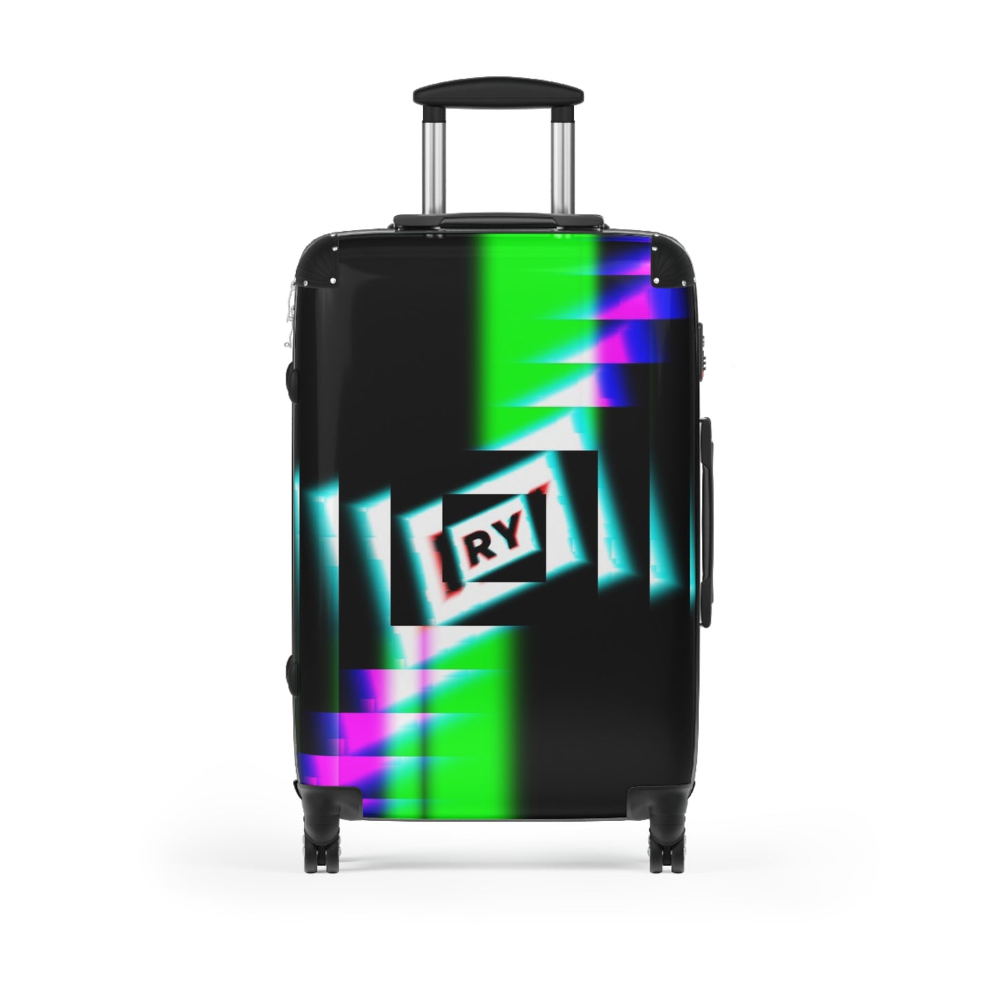 Colorful Graphic Rolling Suitcase for Trendy Travelers