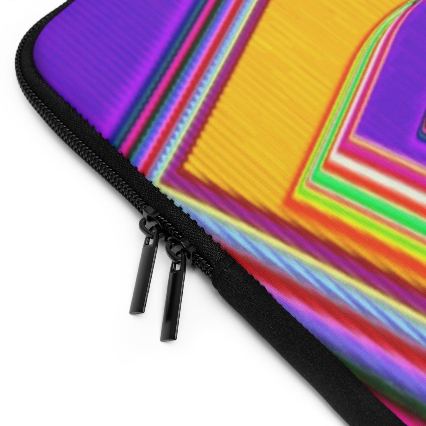 Vibrant Retro Laptop Sleeve - Bold Colorful Design for Tech Lovers