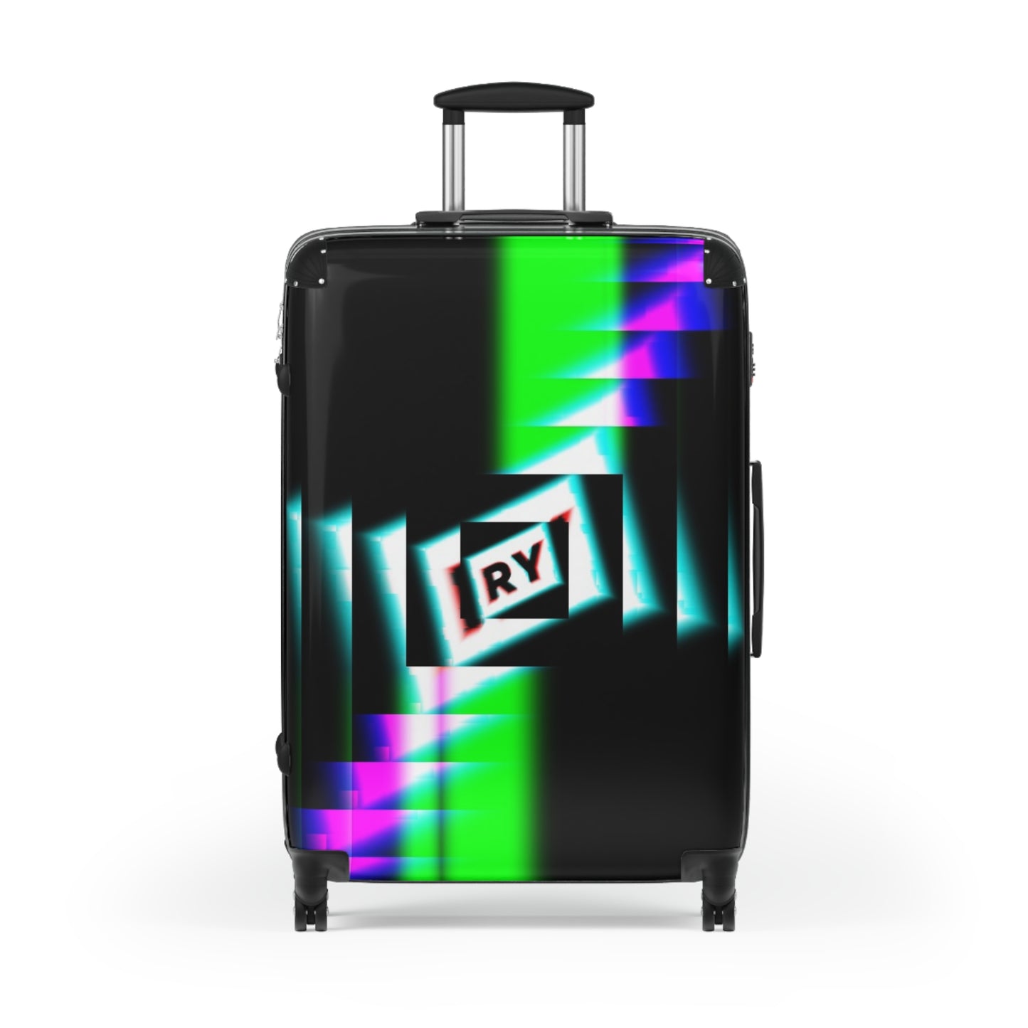 Colorful Graphic Rolling Suitcase for Trendy Travelers