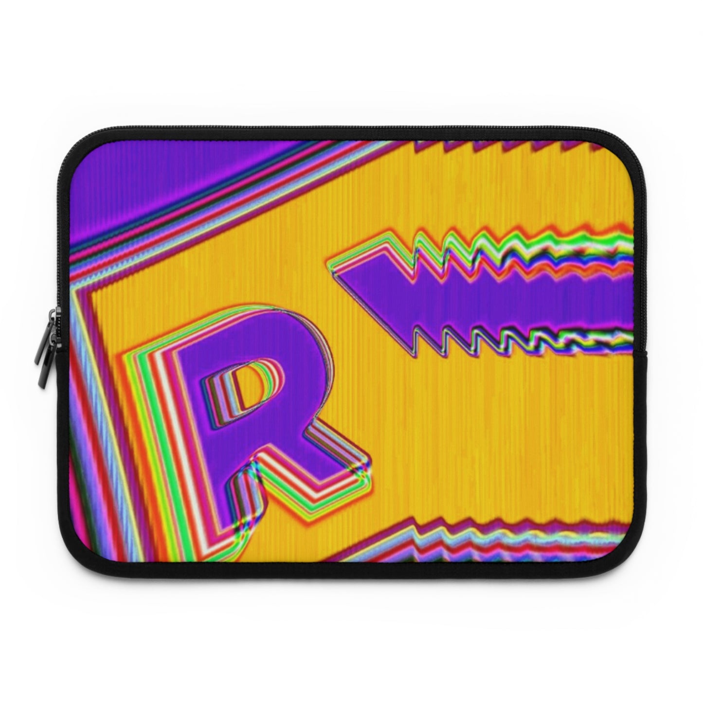 Vibrant Retro Laptop Sleeve - Bold Colorful Design for Tech Lovers