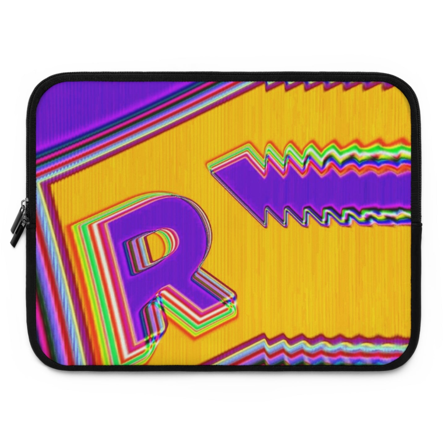 Vibrant Retro Laptop Sleeve - Bold Colorful Design for Tech Lovers