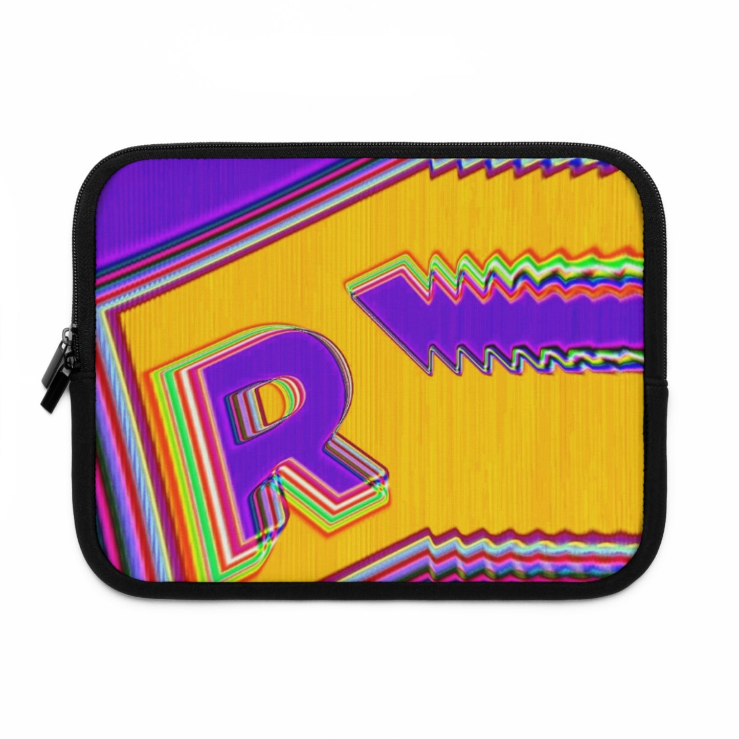 Vibrant Retro Laptop Sleeve - Bold Colorful Design for Tech Lovers