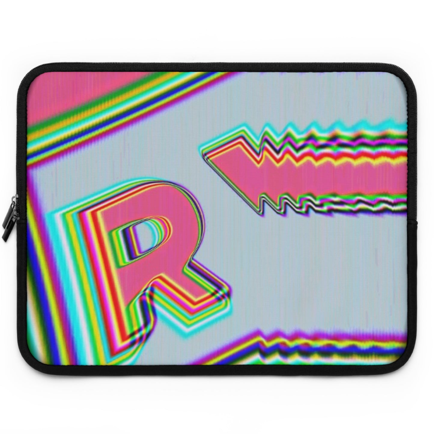 Colorful Retro Laptop Sleeve with 'R' Design