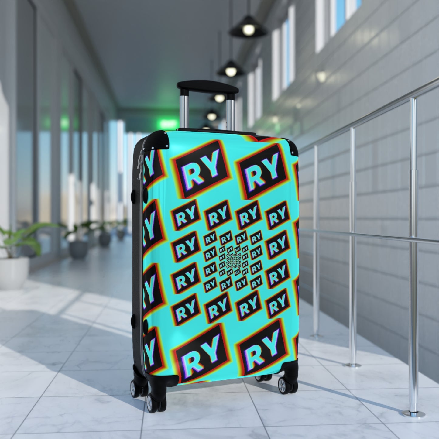 Colorful Patterned Suitcase - Travel in Style