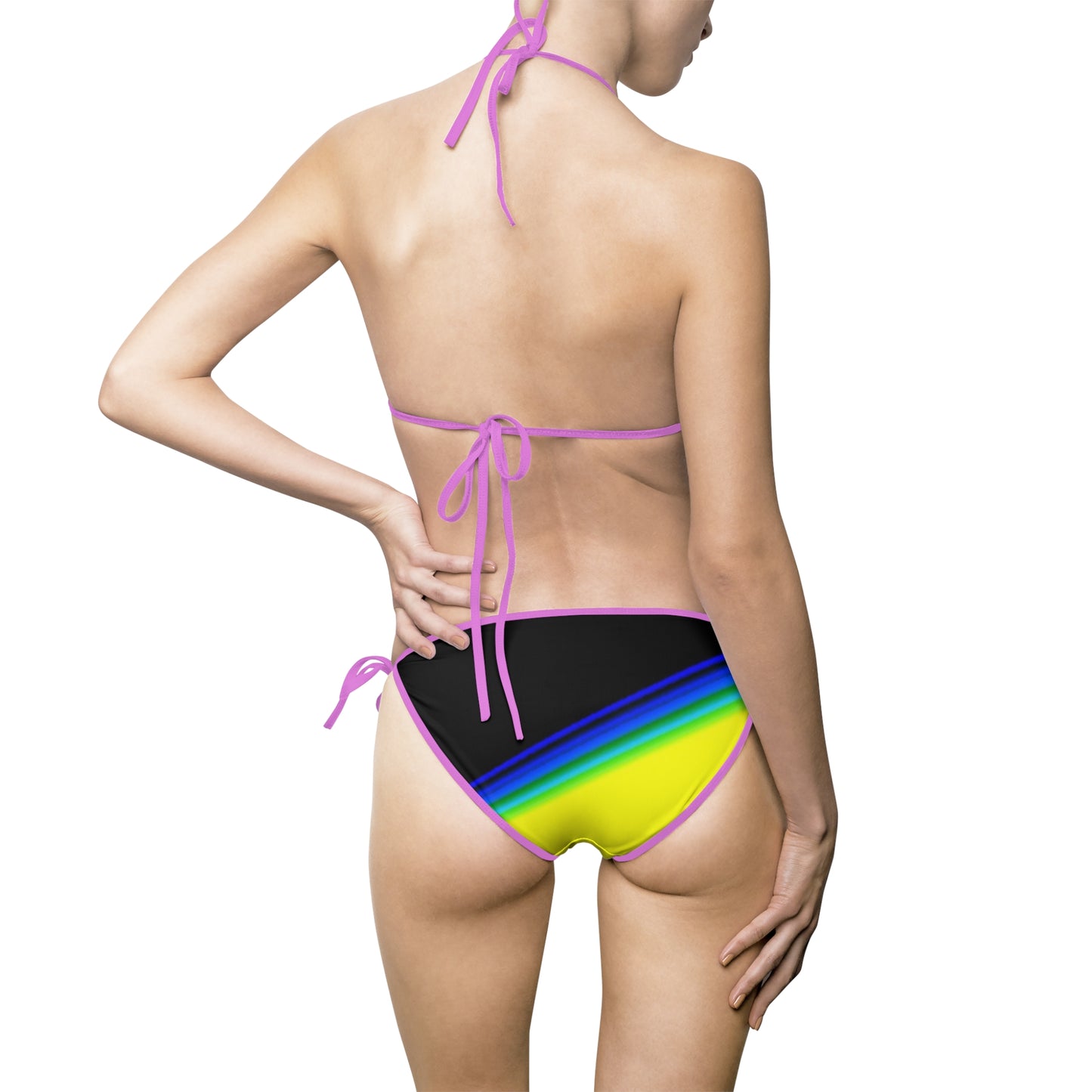 Vibrant Women's Bikini Swimsuit - Fun Summer Beachwear with Bold Design