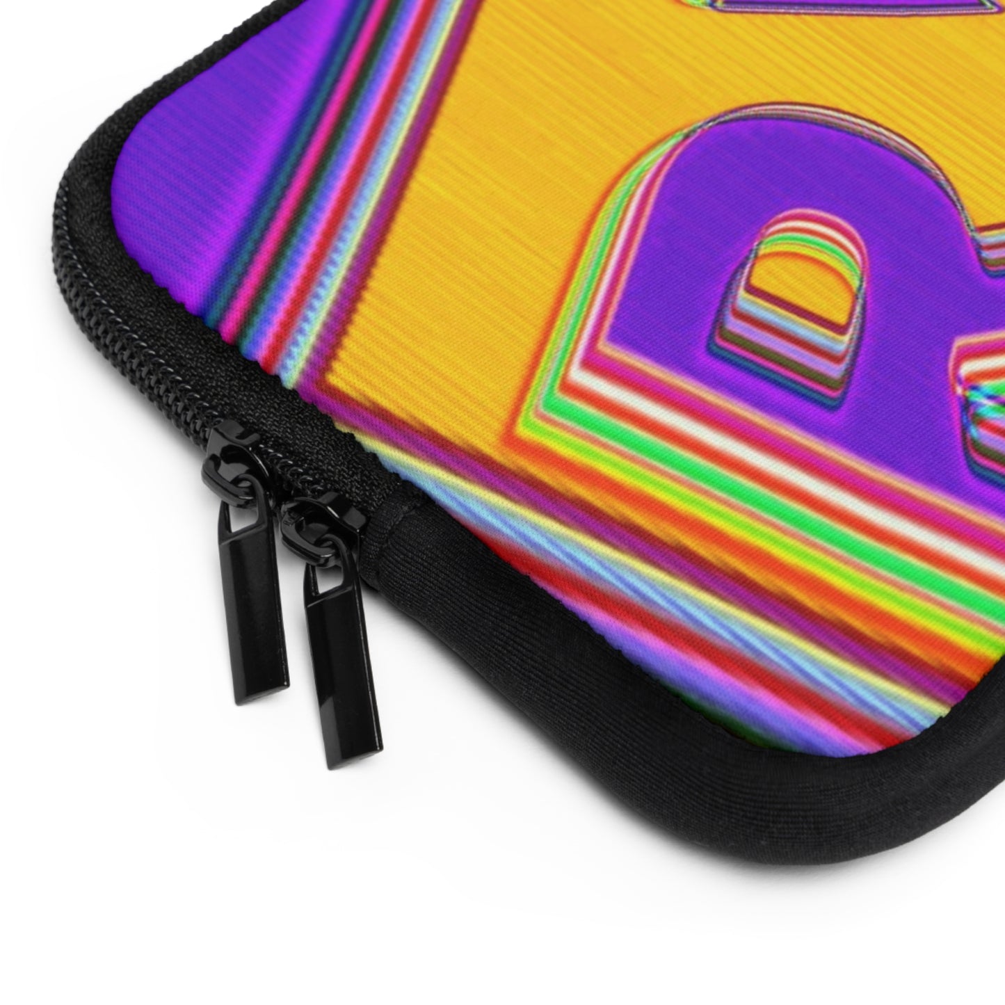 Vibrant Retro Laptop Sleeve - Bold Colorful Design for Tech Lovers