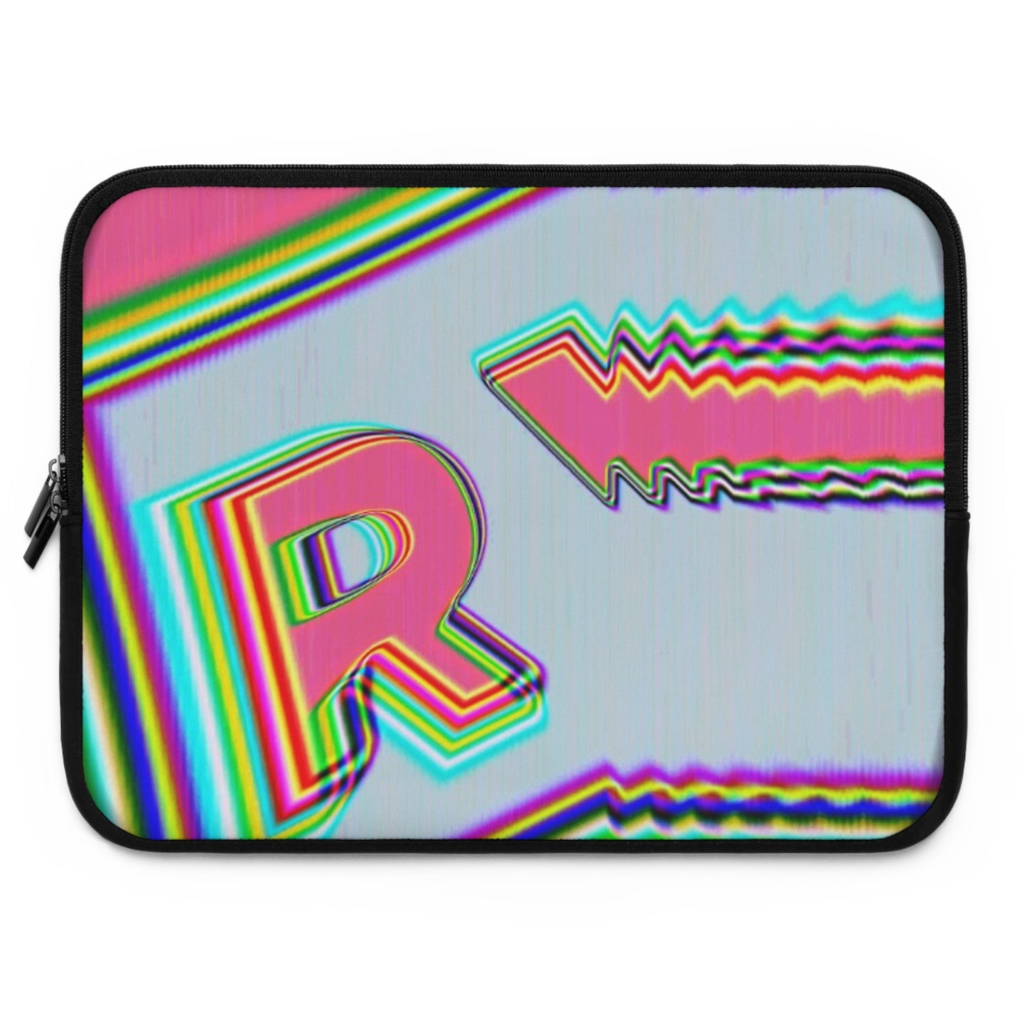 Colorful Retro Laptop Sleeve with 'R' Design