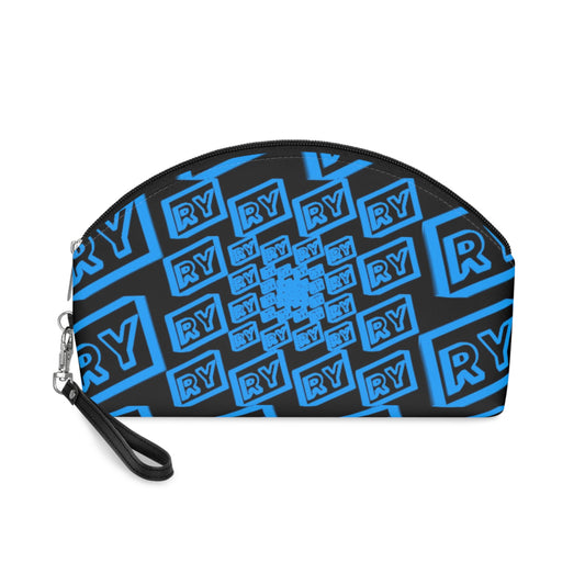 Stylish Black and Blue Makeup Bag for Every Occasion