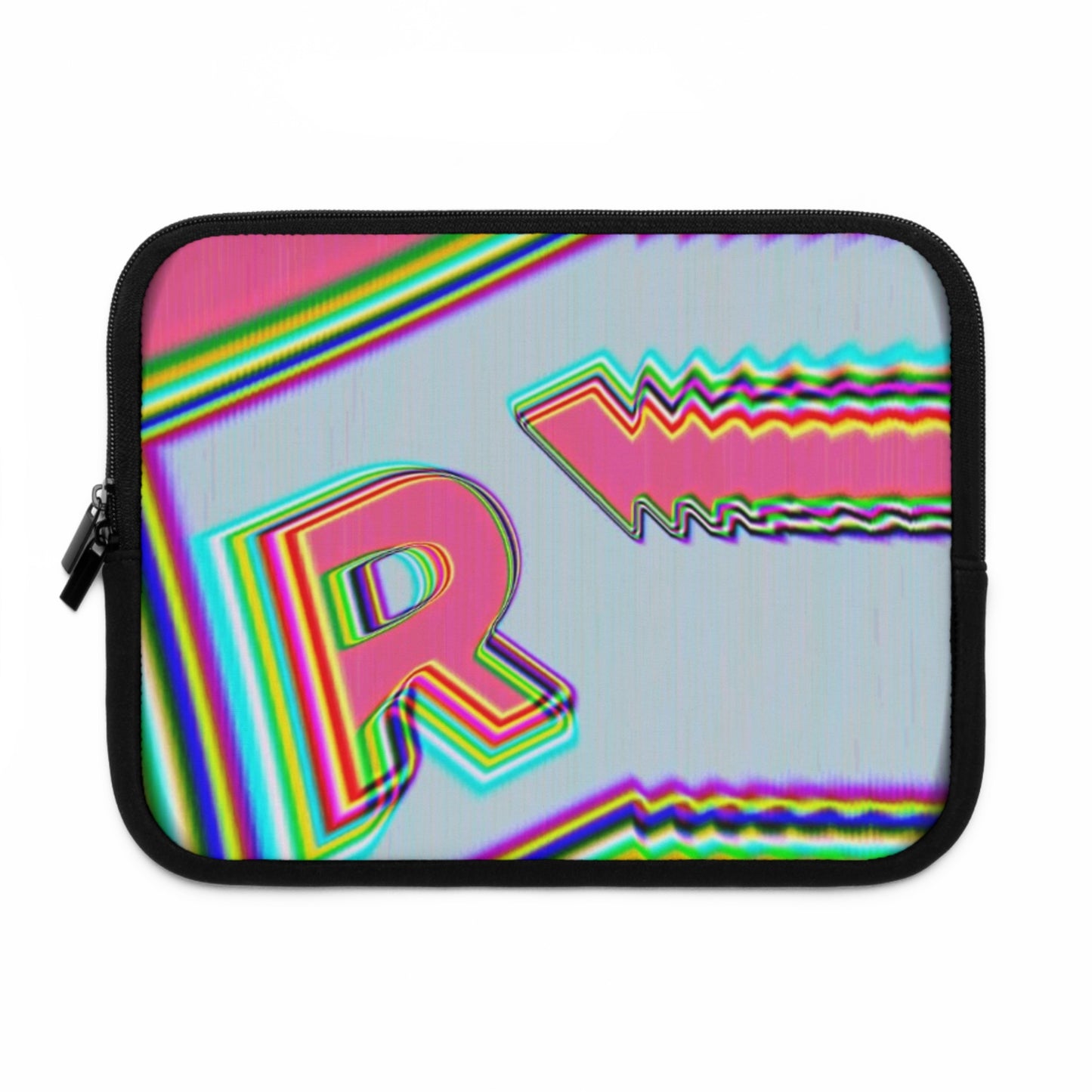 Colorful Retro Laptop Sleeve with 'R' Design