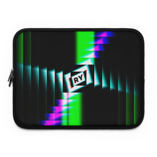 Modern Geometric Laptop Sleeve - Colorful Abstract Design