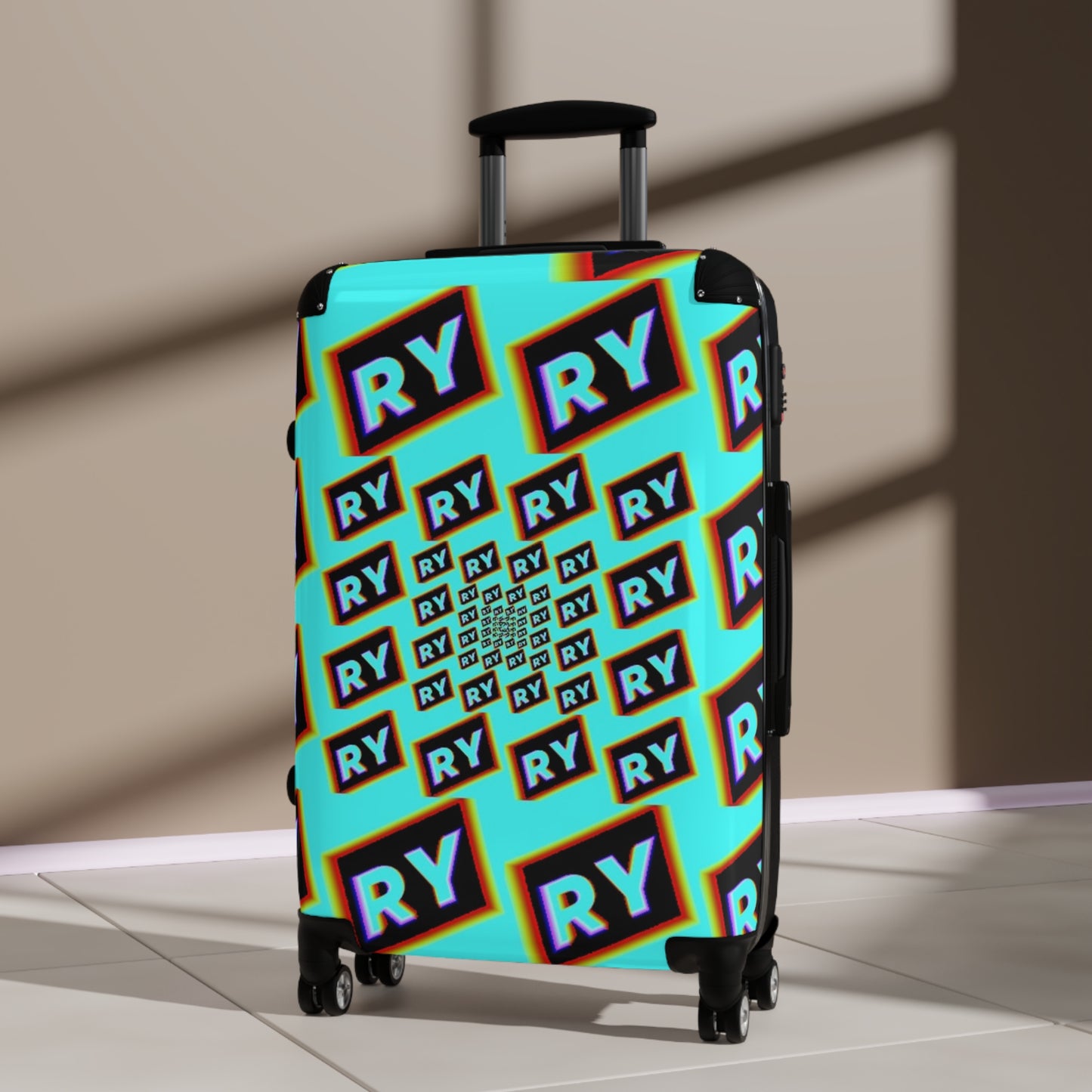 Colorful Patterned Suitcase - Travel in Style