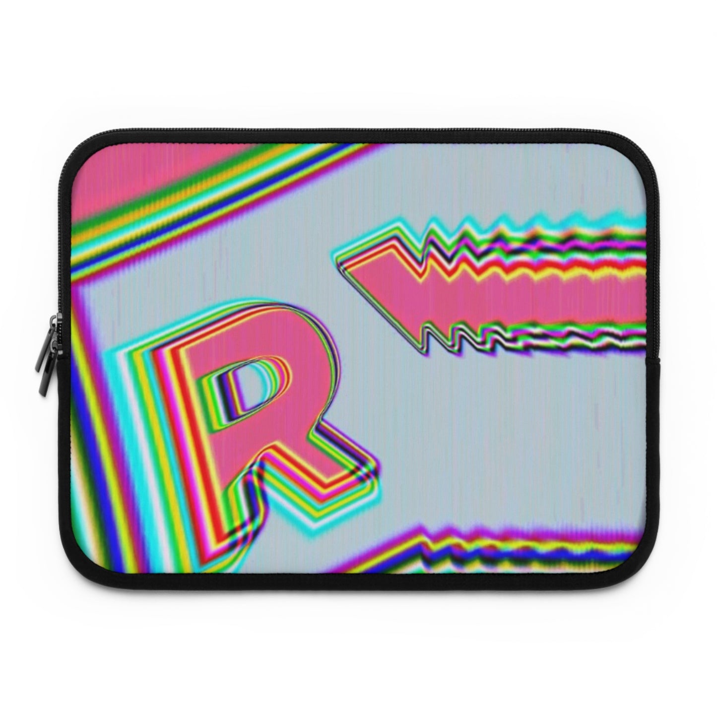 Colorful Retro Laptop Sleeve with 'R' Design